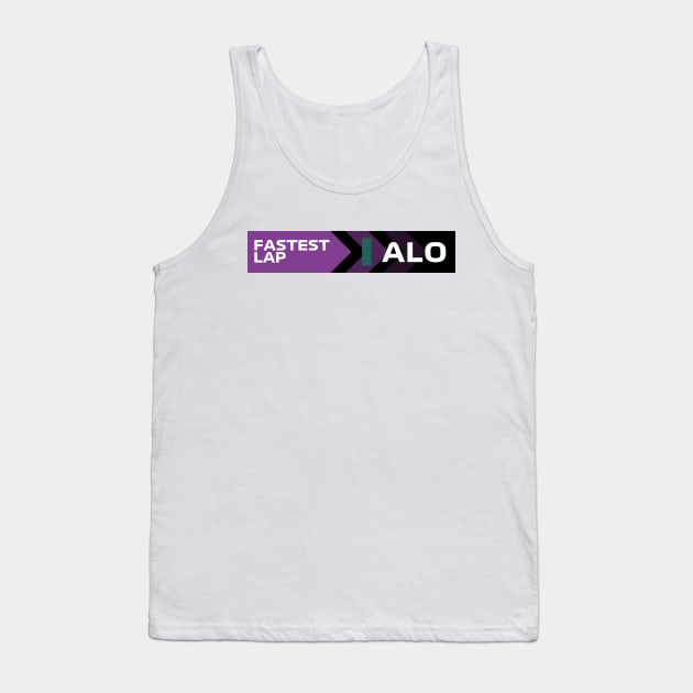 Alonso Fastest Lap F1 Tank Top by F1LEAD